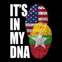 Burmese And American Mix Heritage Dna Flag Adjustable Cap | Artistshot