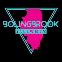 Bolingbrook Illinois Retro Vintage Triangle Il Cropped Hoodie | Artistshot