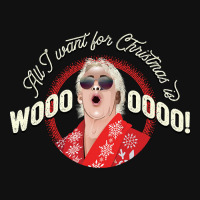 All I Want For Christmas Is Woooo! (with Shades!) Baby Bibs | Artistshot