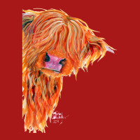 Highland Cow 'peekaboo' By Shirley Macarthur Unisex Jogger | Artistshot