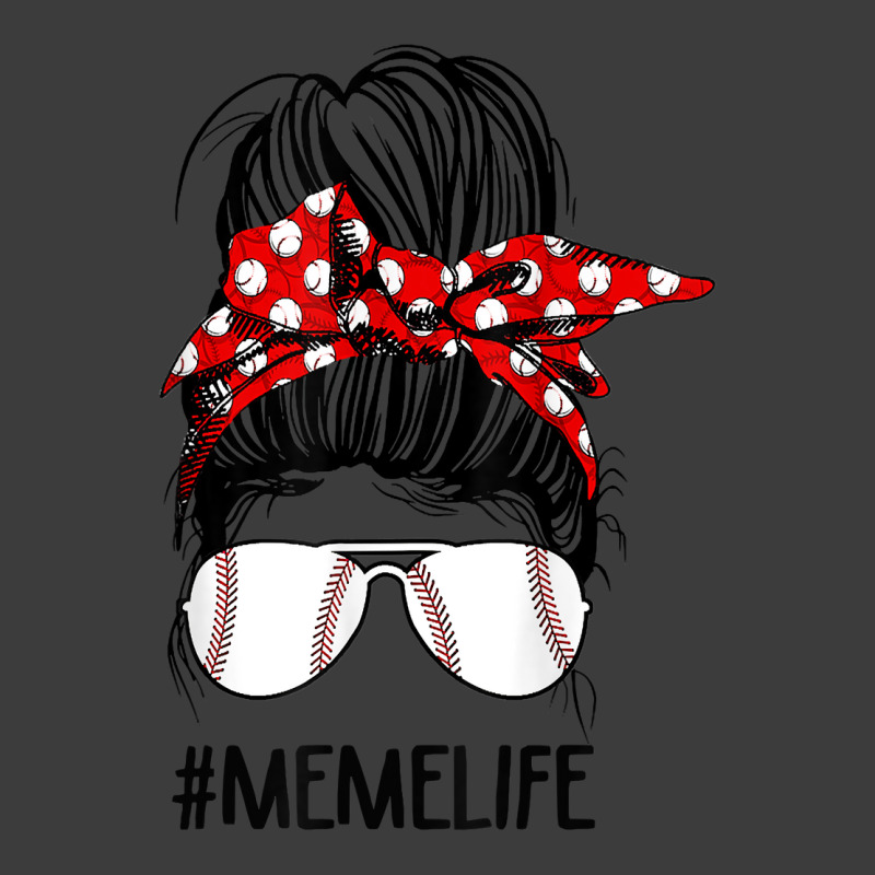 Meme Life Softball Baseball Mother's Day Messy Bun Womens T Shirts,  Hoodies, Sweatshirts & Merch