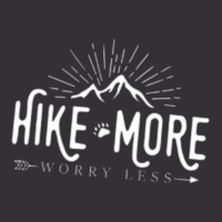 Hike More Worry Less Vintage Hoodie | Artistshot