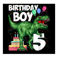 5th Birthday Boy 5 Years Old Dinosaur Saurus T Rex Poster Boy Long Sleeve Shirts | Artistshot