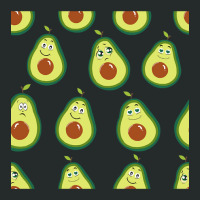 Avocados With Cute Expressions Seamless Pattern Women's Triblend Scoop T-shirt | Artistshot