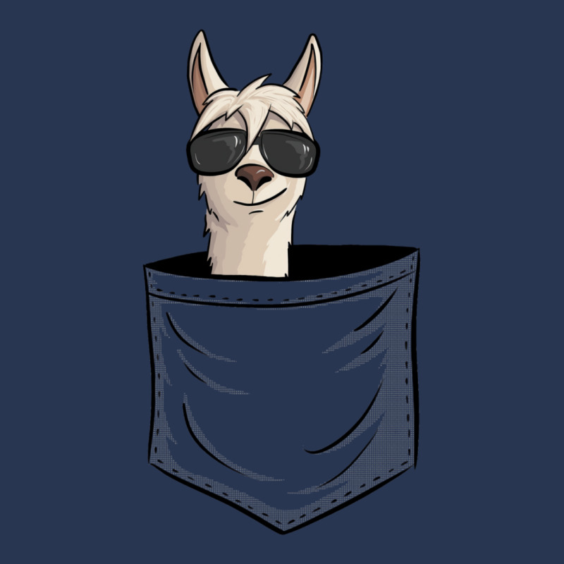 Hipster Alpaca With Sunglasses  Casual Llama In Pocket Men Denim Jacket | Artistshot