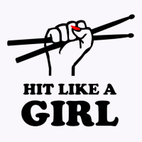 Hit Like A Girl Tank Top | Artistshot