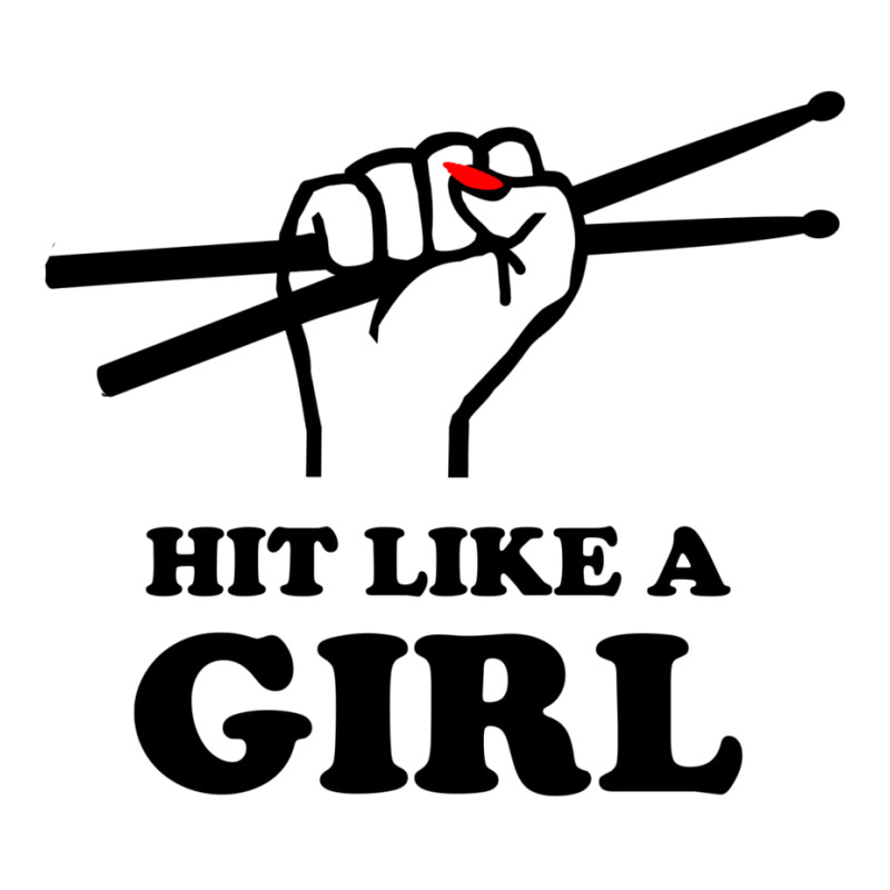 Hit Like A Girl V-neck Tee | Artistshot