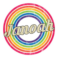 Janoah - Retro Rainbow Faded-style 3/4 Sleeve Shirt | Artistshot