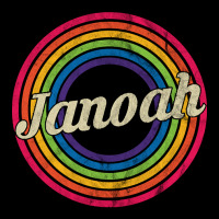 Janoah - Retro Rainbow Faded-style Cropped Sweater | Artistshot