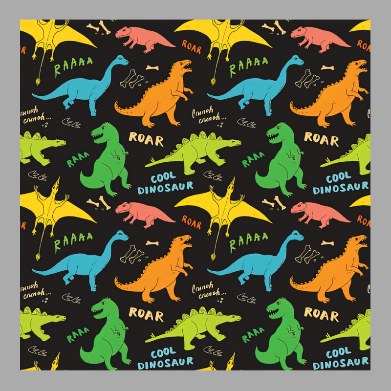 Colorful Dinosaur Seamless Pattern Dinosaur Seamless Pattern Design Po T-shirt | Artistshot