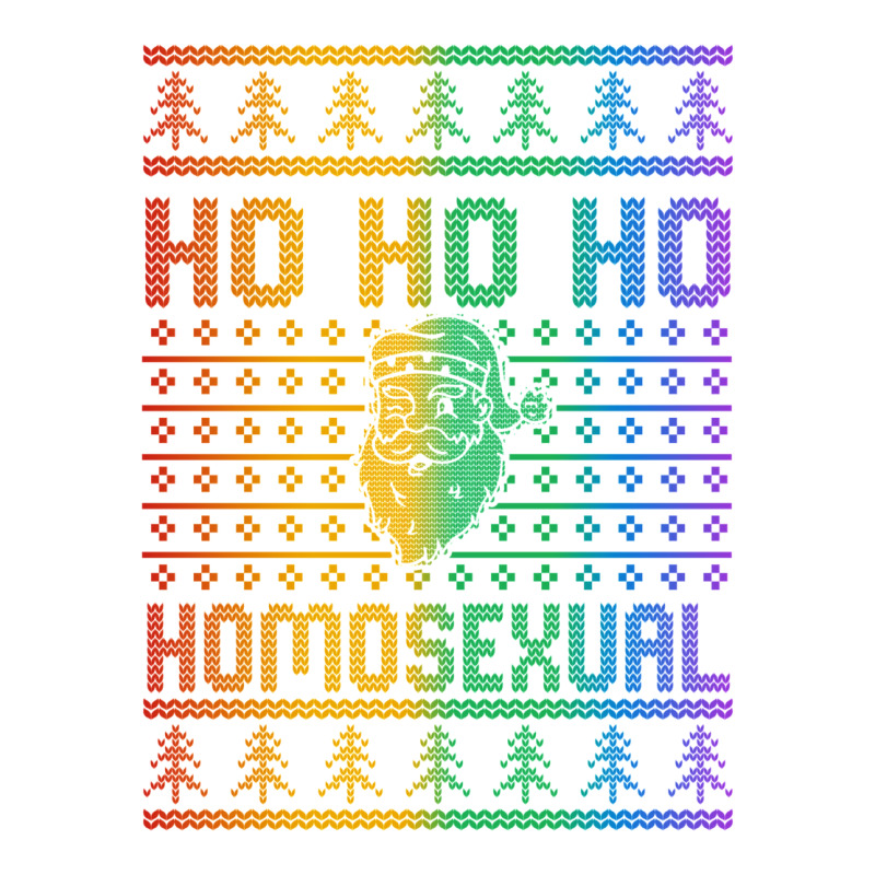 Ho Ho Ho Homosexual Christmas Holiday Lgbt Gay Ugly Design Men's T-shirt Pajama Set | Artistshot