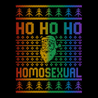 Ho Ho Ho Homosexual Christmas Holiday Lgbt Gay Ugly Design Men's 3/4 Sleeve Pajama Set | Artistshot