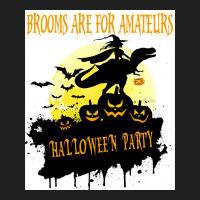 Funny Brooms Are For Amateurs Shirtnew Witch Dinosaur Halloween Tee Sh Ladies Polo Shirt | Artistshot