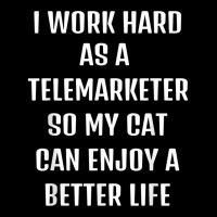 Cute Saying Funny Sarcastic Need Telemarketer And My Cat. T Shirt Adjustable Cap | Artistshot