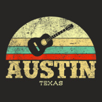 Retro Austin Texas Guitar Shirt Vintage Lone Star State Tee Ladies Fitted T-shirt | Artistshot