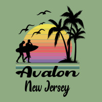 Avalon New Jersey Seaside Retro Sunset Metal Print Vertical | Artistshot