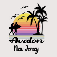 Avalon New Jersey Seaside Retro Sunset Pocket T-shirt | Artistshot