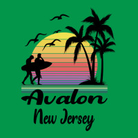 Avalon New Jersey Seaside Retro Sunset Crewneck Sweatshirt | Artistshot