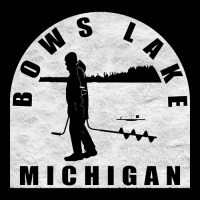 Bows Lake Ice Fishing Michigan Adjustable Cap | Artistshot