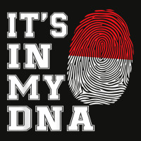 It's In My Dna Java Proud Gift Indonesia Flag T Shirt Scorecard Crop Tee | Artistshot