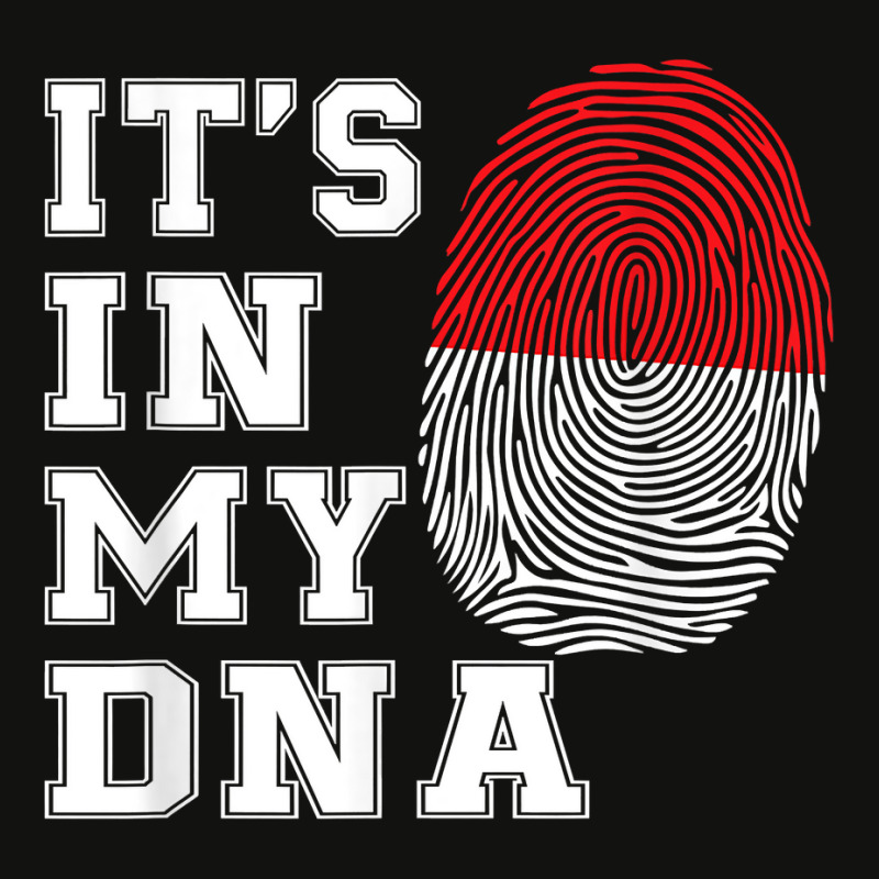 It's In My Dna Java Proud Gift Indonesia Flag T Shirt Scorecard Crop Tee | Artistshot