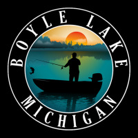 Boyle Lake Fishing Michigan Sunset Adjustable Cap | Artistshot