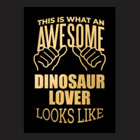 Dinosaur Lover Design Funny Gift Design In Gold Poster Funny T-shirt | Artistshot