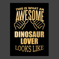 Dinosaur Lover Design Funny Gift Design In Gold Poster Funny Vintage T-shirt | Artistshot