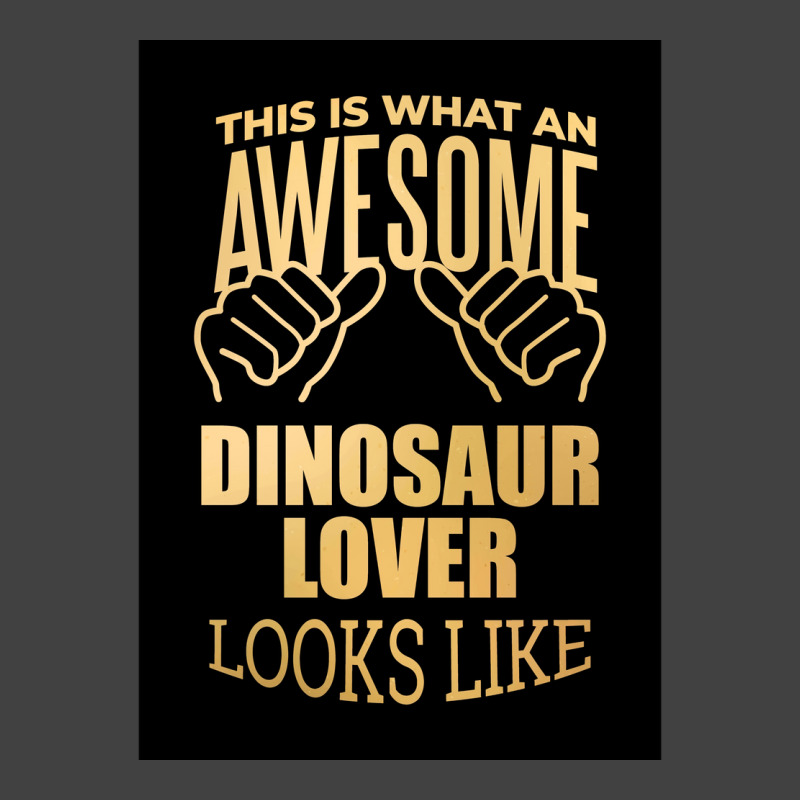 Dinosaur Lover Design Funny Gift Design In Gold Poster Funny Vintage T-shirt | Artistshot