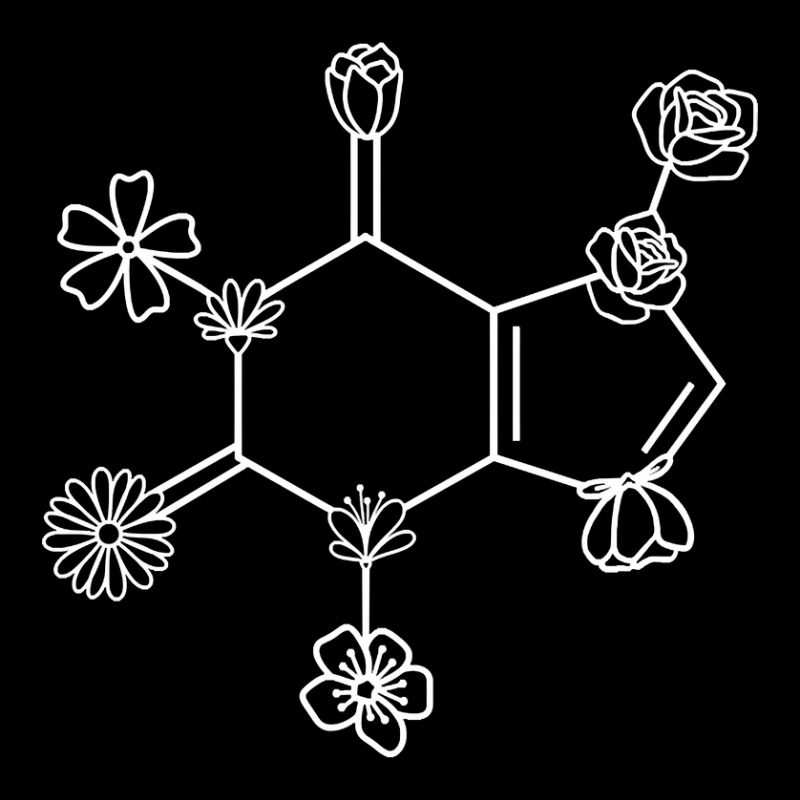 Caffeine Molecule Chemistry Floral Coffee Lovers Pocket T-shirt | Artistshot