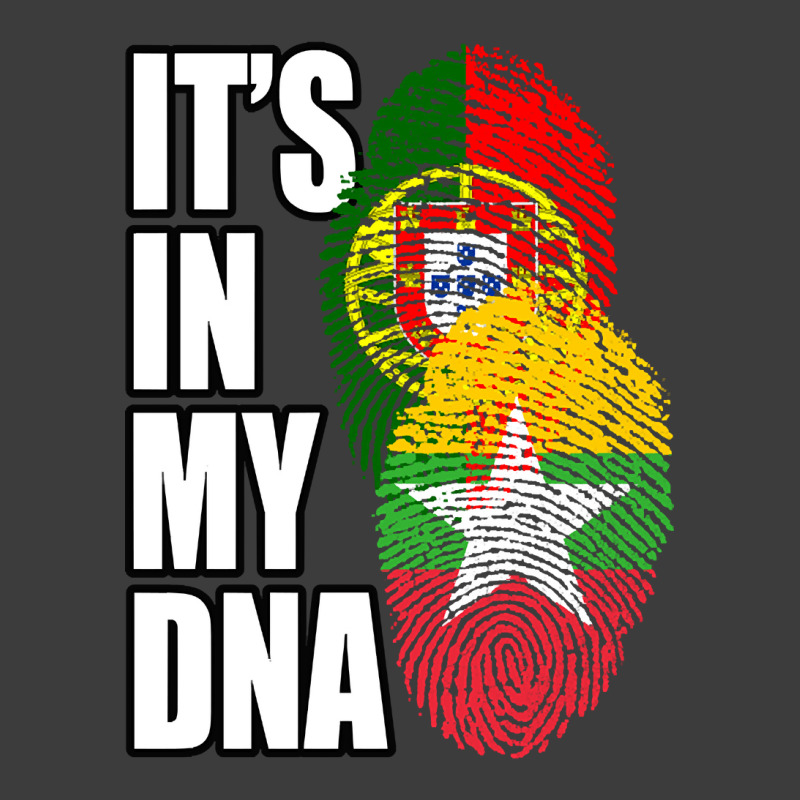 Burmese And Portuguese Mix Heritage Dna Flag Men's Polo Shirt by denverhumans58 | Artistshot