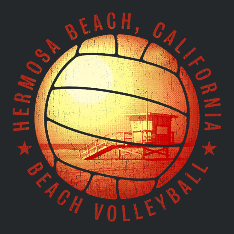 Beach Volleyball - Hermosa Beach Crewneck Sweatshirt | Artistshot