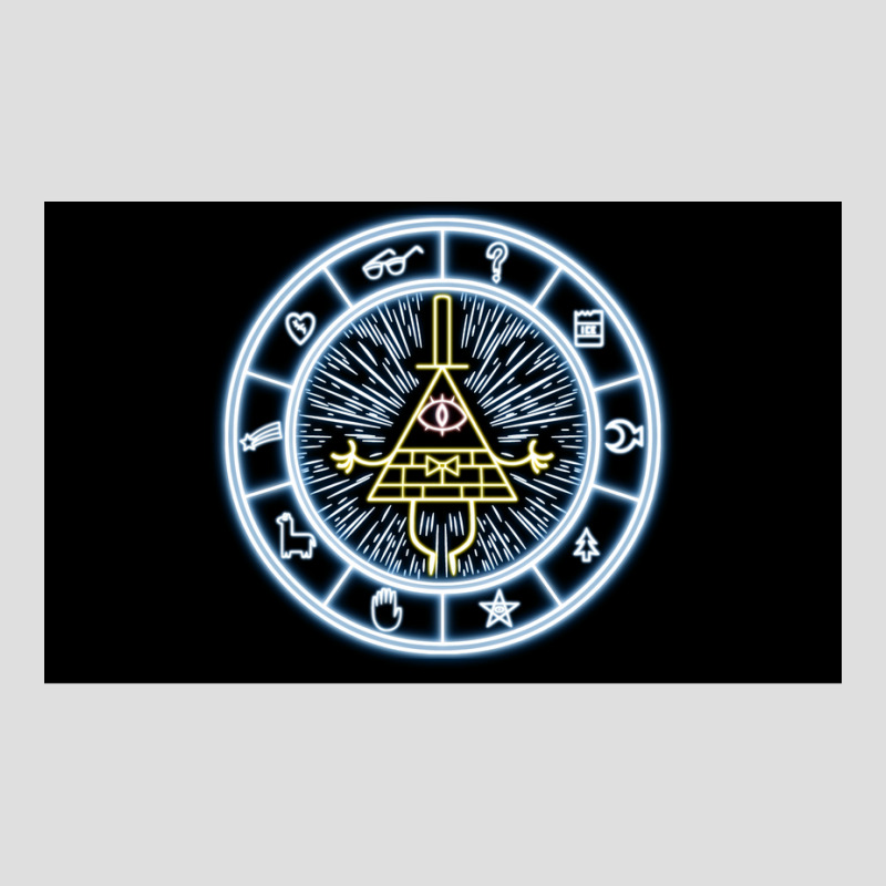 Gravity Falls Bill Cipher Wheel Poster Summer V-Neck Tee by roccionsteeleys | Artistshot