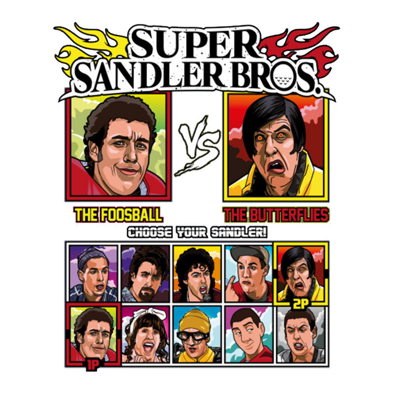 Super Sandler Bros   Fighting Game Youth Hoodie by saterseim | Artistshot