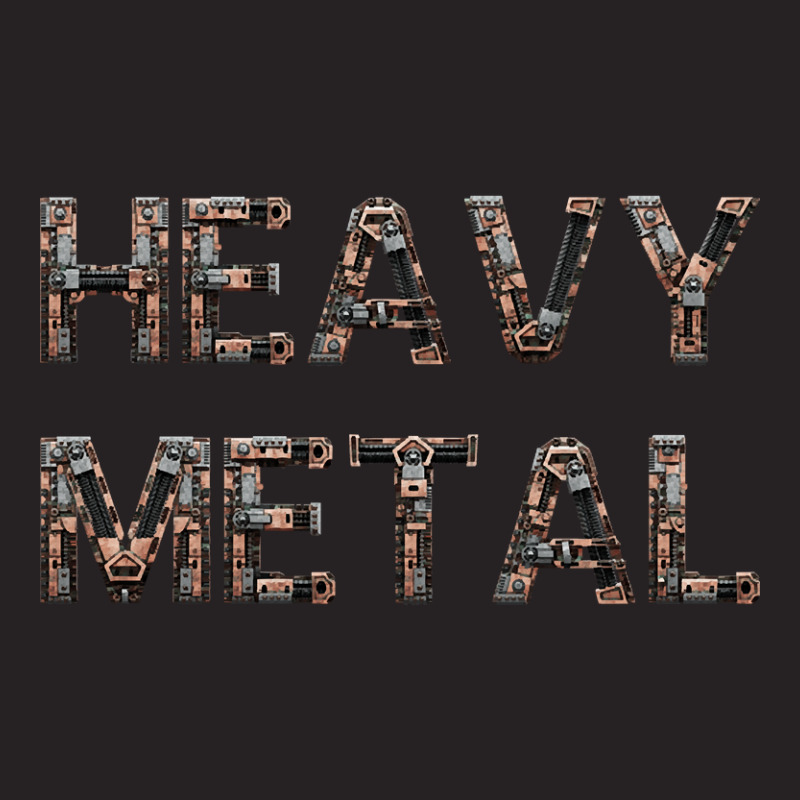 Heavy Metal - Metal Machinery Parts Decorated Text Vintage Cap | Artistshot