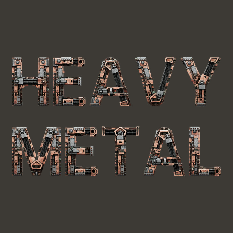 Heavy Metal - Metal Machinery Parts Decorated Text Bucket Hat | Artistshot