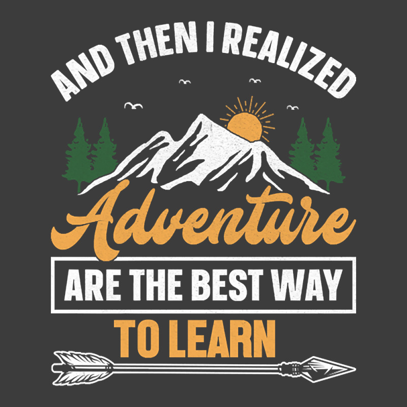 Camping Design And Then I Realized Adventure Are The Best Way To Learn Men's Polo Shirt | Artistshot