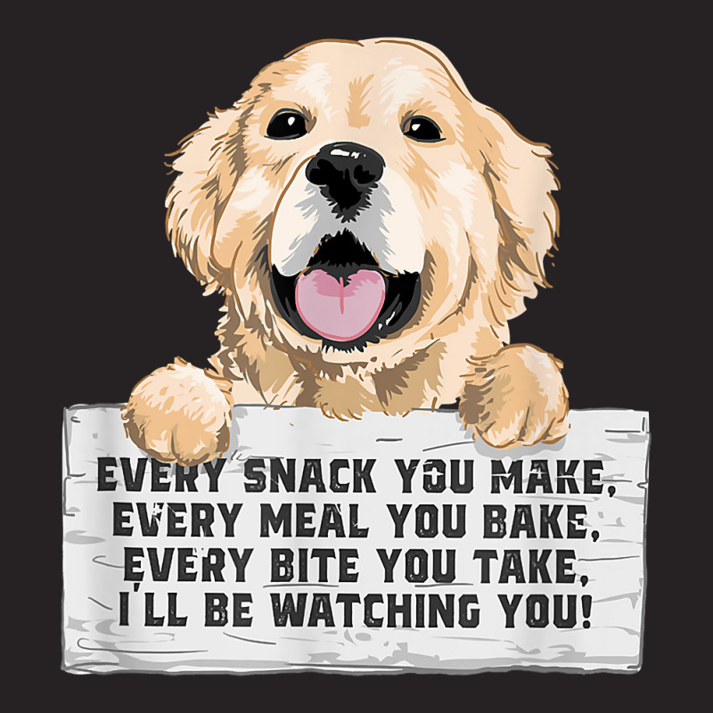 Every Bite You Take I'll Be Watching You   Golden Retriever T Shirt Vintage Cap by ardylanda | Artistshot