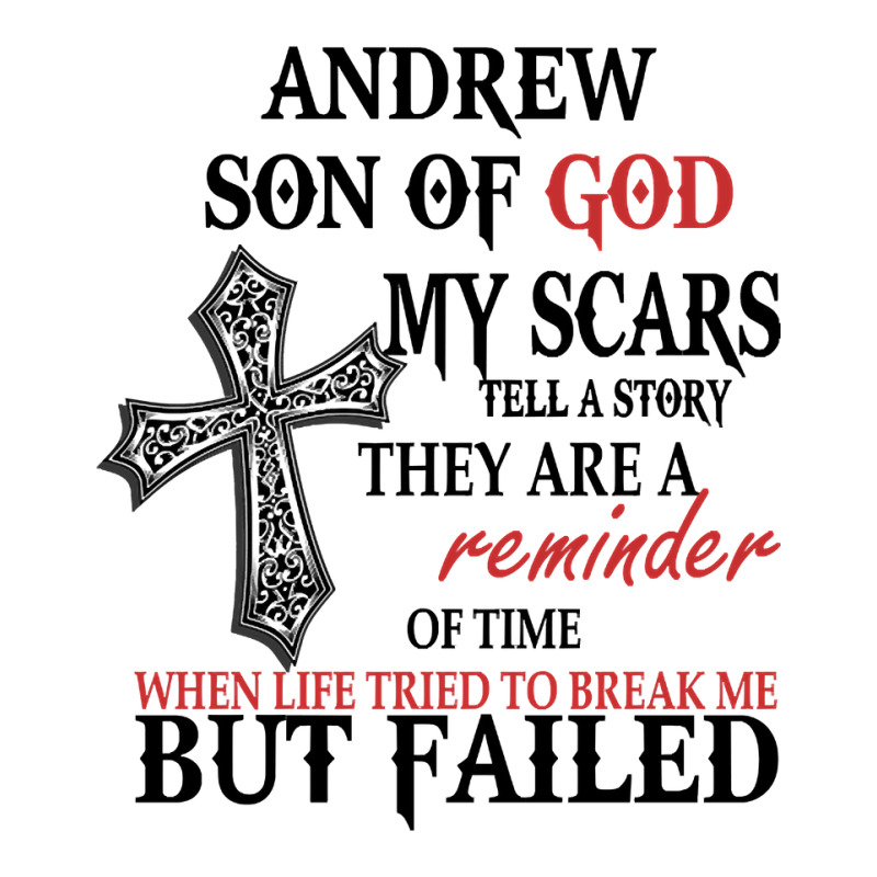 Andrew Son Of God My Scars Tell A Story They Are A Reminder Of Andrewe Long Sleeve Baby Bodysuit by reallyfemales1 | Artistshot