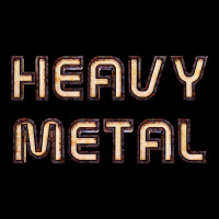 Heavy Metal - Rusty Rolled Stock Decorated Text Baby Tee | Artistshot