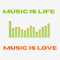 Music Is Life Music Is Love Equalizer Spectrum Analyzer T Shirt Graphic T-shirt | Artistshot