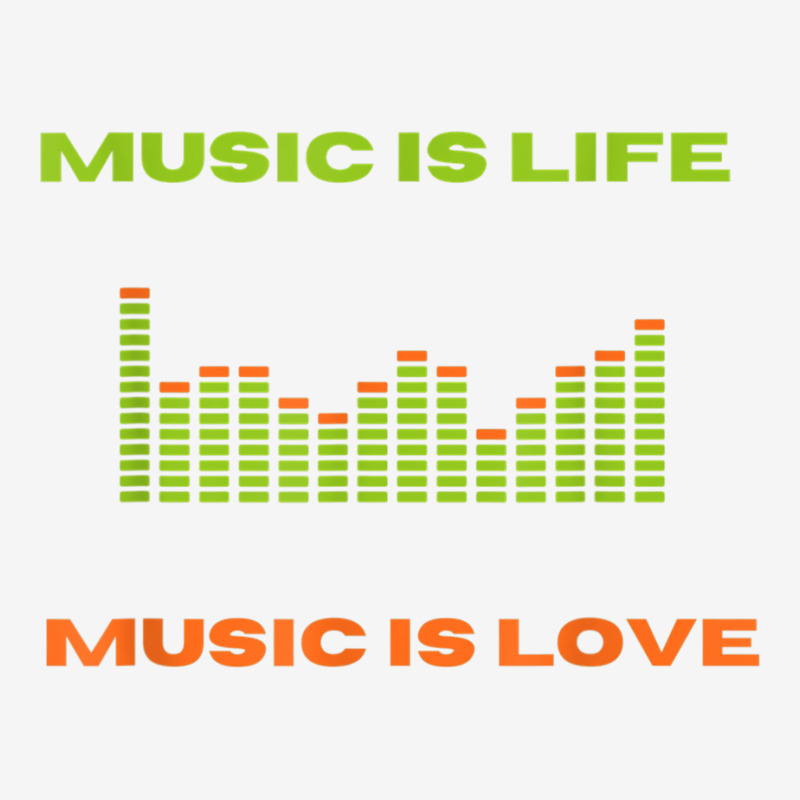 Music Is Life Music Is Love Equalizer Spectrum Analyzer T Shirt Graphic T-shirt by kleebbi | Artistshot