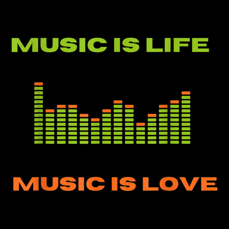 Music Is Life Music Is Love Equalizer Spectrum Analyzer T Shirt Long Sleeve Shirts by kleebbi | Artistshot