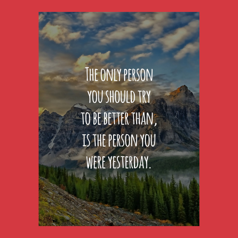 Inspirational Quote The Only Person You Should Try To Be Better Than I Men's Polo Shirt | Artistshot