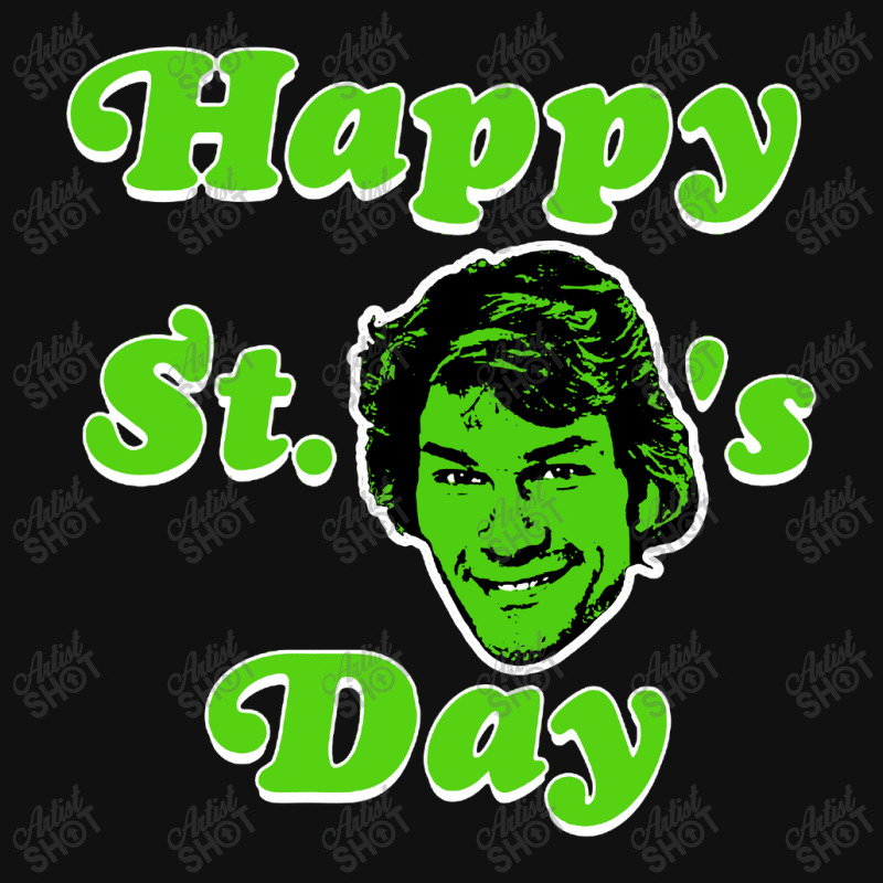 Happy St Patrick Swayzes Day Silver Rectangle Keychain | Artistshot