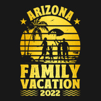 Arizona Family Vacation 2022 Gold Summer Vacation Trip Palm Trees Flannel Shirt | Artistshot