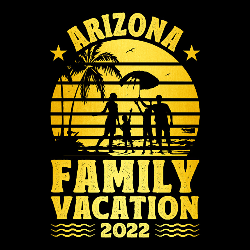 Arizona Family Vacation 2022 Gold Summer Vacation Trip Palm Trees Cropped Hoodie by stumbledfeatures425 | Artistshot