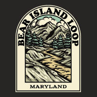 Bear Island Loop Maryland Hiking Backpacking Trail Ladies Fitted T-shirt | Artistshot