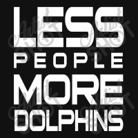 Less People More Dolphins   Funny Shirt For Dolphin Lovers   Hate Peop Baby Bibs | Artistshot