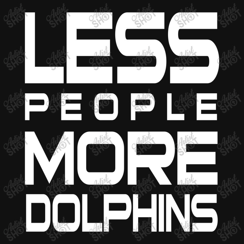 Less People More Dolphins   Funny Shirt For Dolphin Lovers   Hate Peop Baby Bibs | Artistshot